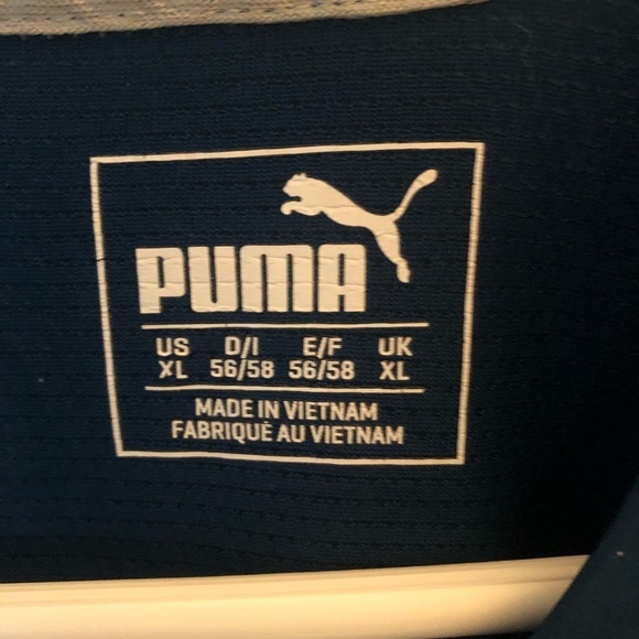 PUMA TEAL Short Sleeve size XL Sport  shirt - Picture 3 of 11